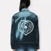 Chaqueta trucker «Boke Flower» en denim japonés