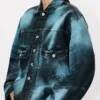 Chaqueta trucker «Boke Flower» en denim japonés