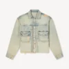 Chaqueta trucker de denim japonés Chaqueta trucker de denim japonés