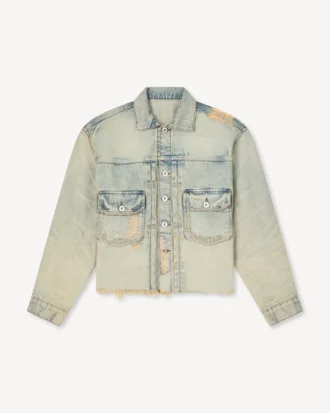 Chaqueta trucker de denim japonés