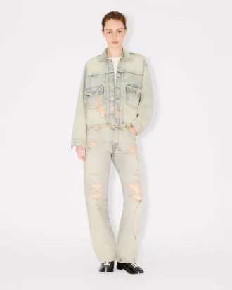 Chaqueta trucker de denim japonés