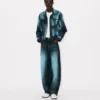 Chaqueta trucker oversize «Kenzo Boke Heart» en denim japonés Chaqueta trucker oversize «Kenzo Boke Heart» en denim japonés