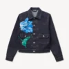 Chaqueta trucker plisada «Kenzo Tulip» en denim japonés Chaqueta trucker plisada «Kenzo Tulip» en denim japonés