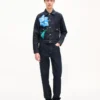 Chaqueta trucker plisada «Kenzo Tulip» en denim japonés Chaqueta trucker plisada «Kenzo Tulip» en denim japonés