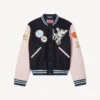 Chaqueta universitaria bordada con insignias de Kenzo en lana Chaqueta universitaria bordada con insignias de Kenzo en lana