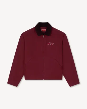 Chaqueta utilitaria bordada «Kenzo Winter Holidays» de algodón