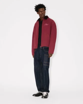 Chaqueta utilitaria bordada «Kenzo Winter Holidays» de algodón