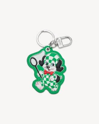 Colgante «Kenzo Cartoon» de piel y metal