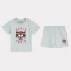 Conjunto de camiseta y bermudas de algodón