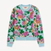 Cárdigan adornado con motivos florales «Kenzo» en algodón y lana Cárdigan adornado con motivos florales «Kenzo» en algodón y lana