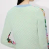 Cárdigan adornado con motivos florales «Kenzo» en algodón y lana Cárdigan adornado con motivos florales «Kenzo» en algodón y lana