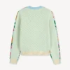Cárdigan adornado con motivos florales «Kenzo» en algodón y lana Cárdigan adornado con motivos florales «Kenzo» en algodón y lana