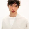 Cárdigan bordado con la firma «Kenzo» en lana merina Cárdigan bordado con la firma «Kenzo» en lana merina