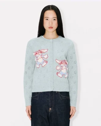 Cárdigan bordado de lana «Kenzo Winter Holidays»