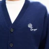 Cárdigan bordado «Kenzo Tulip» de lana y algodón