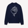Cárdigan bordado «Kenzo Tulip» de lana y algodón