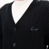 Cárdigan de punto bordado con el motivo «Kenzo Signature Cable» Cárdigan de punto bordado con el motivo «Kenzo Signature Cable»