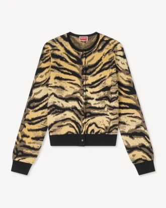 Cárdigan «Kenzo Tiger» en mezcla de algodón y lana
