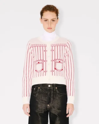 Cárdigan Kenzo Trompe L’œIl’ de lana y algodón