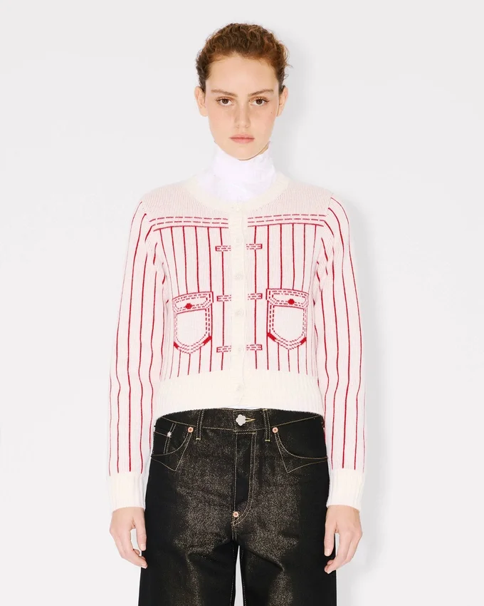 Cárdigan Kenzo Trompe L’œIl’ de lana y algodón Cárdigan Kenzo Trompe L’œIl’ de lana y algodón