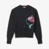 Cárdigan «Kenzo Tulip» de algodón y lana