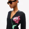 Cárdigan «Kenzo Tulip» de algodón y lana