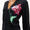 Cárdigan «Kenzo Tulip» de algodón y lana