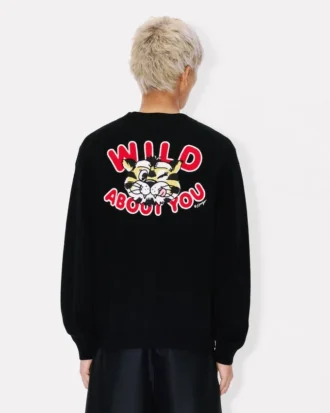 Cárdigan «Kenzo Wild Tiger» de algodón y lana
