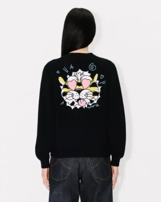 Cárdigan «Kenzo Wild Tiger» de algodón y lana
