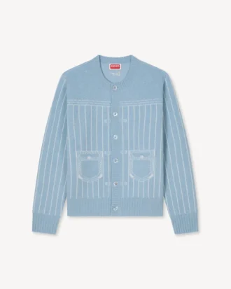 Cárdigan «Trompe L’œil» de Kenzo en algodón y lana