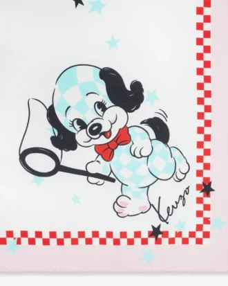 Cuadrado pequeño de seda «Kenzo Cartoon»