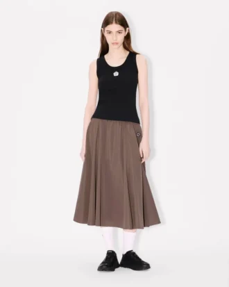 Falda midi «Boke Flower 2.0»