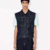 Gorra de camionero recortada «Kenzo Badges» en denim japonés Gorra de camionero recortada «Kenzo Badges» en denim japonés
