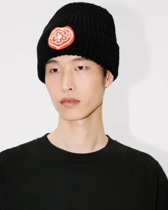 Gorro de lana y algodón con bordado «Kenzo Boke Heart» Gorro de lana y algodón con bordado «Kenzo Boke Heart»