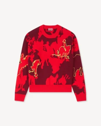 Jersey «Año Nuevo Lunar» en mezcla de algodón y lana