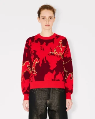 Jersey «Año Nuevo Lunar» en mezcla de algodón y lana