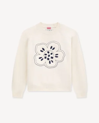Jersey bordado «Boke Flower» de lana