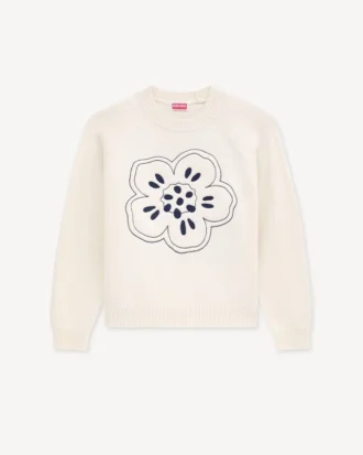 Jersey bordado «Boke Flower» de lana