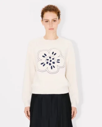 Jersey bordado «Boke Flower» de lana