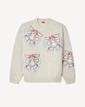 Jersey bordado «Kenzo Winter Holidays» de lana