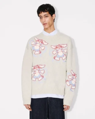 Jersey bordado «Kenzo Winter Holidays» de lana