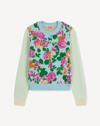 Jersey con adornos «Kenzo Floral» de algodón y lana