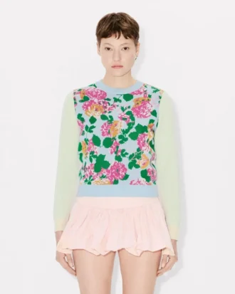 Jersey con adornos «Kenzo Floral» de algodón y lana