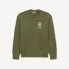 Jersey de algodón bordado con el emblema de Kenzo Paris