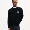 Jersey de algodón bordado con el emblema de Kenzo Paris Jersey de algodón bordado con el emblema de Kenzo Paris