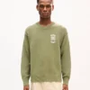 Jersey de algodón bordado con el emblema de Kenzo Paris