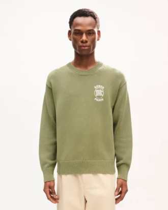 Jersey de algodón bordado con el emblema de Kenzo Paris