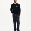 Jersey de algodón bordado con el emblema de Kenzo Paris Jersey de algodón bordado con el emblema de Kenzo Paris