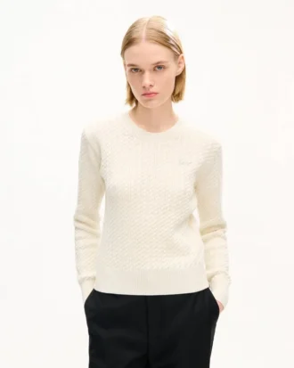 Jersey de punto holgado bordado «Kenzo Signature» en algodón y lana