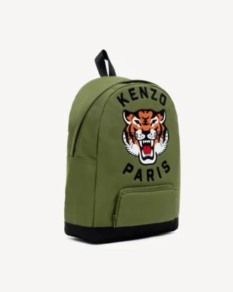 Mochila bordada de lona